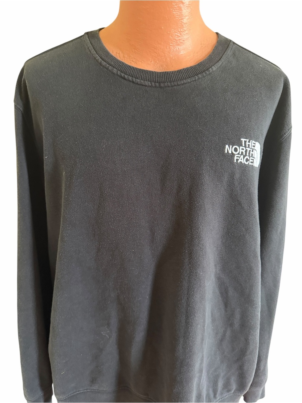 THE NORTH FACE UNISEX CREWNECK PULLOVER SWEATSHIRT Black Logo Graphic Size XXL